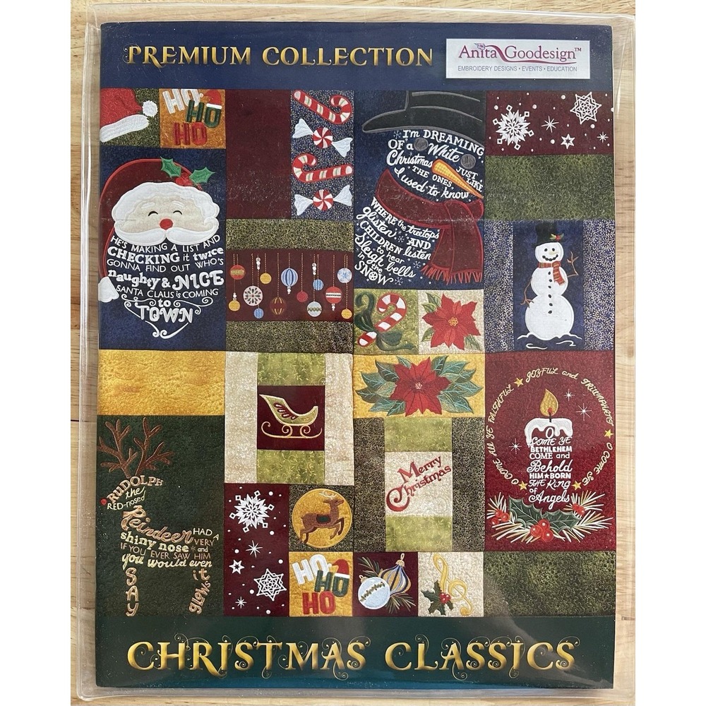 Christmas Classics - Anita Goodesign Machine Embroidery Design Book & CD